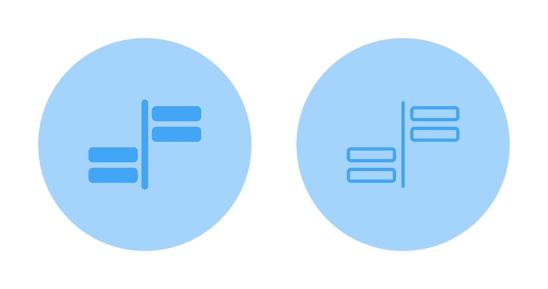 Horizontal Alignment Vector Icon