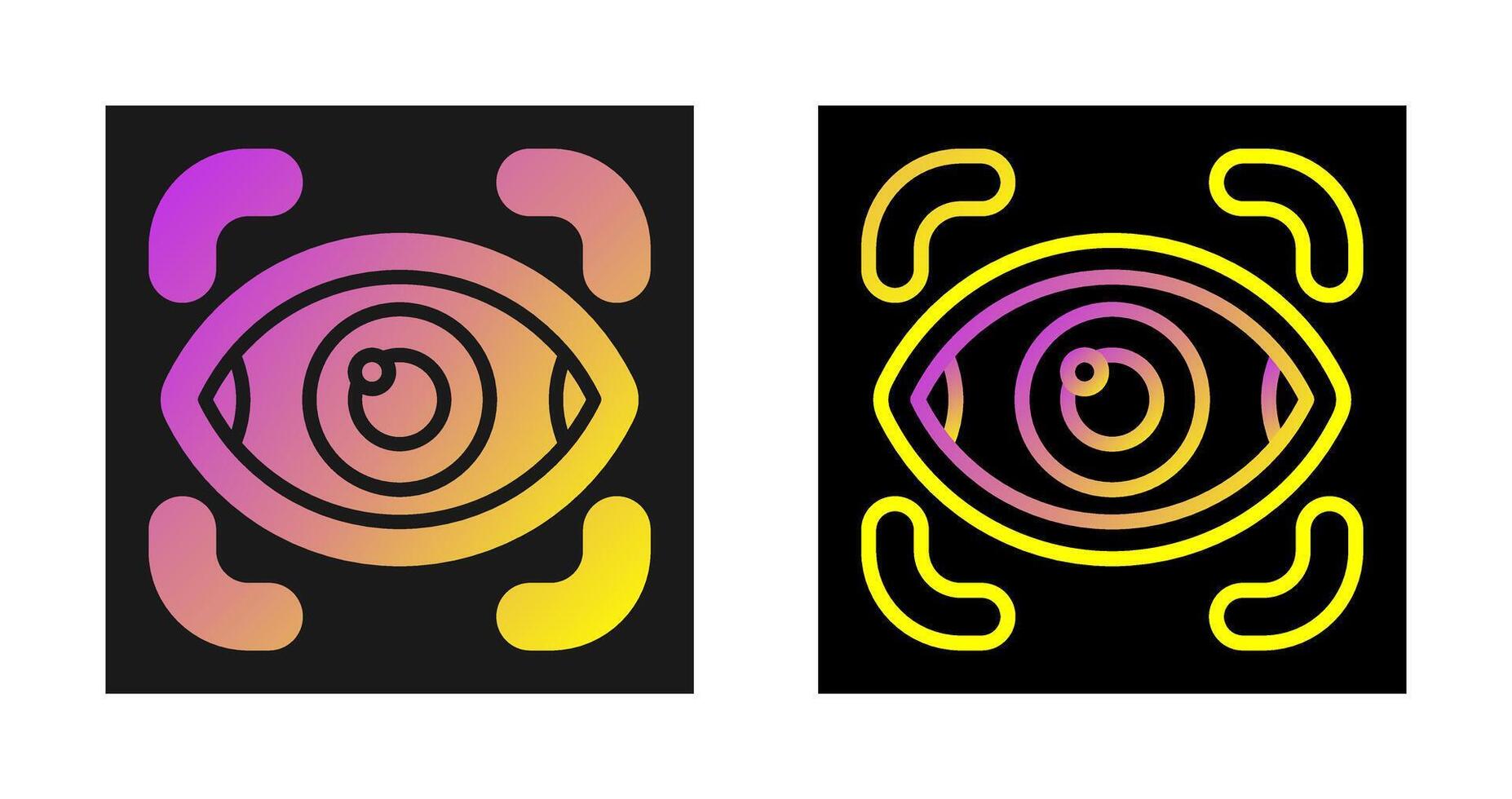 Retinal Scanner Vector Icon