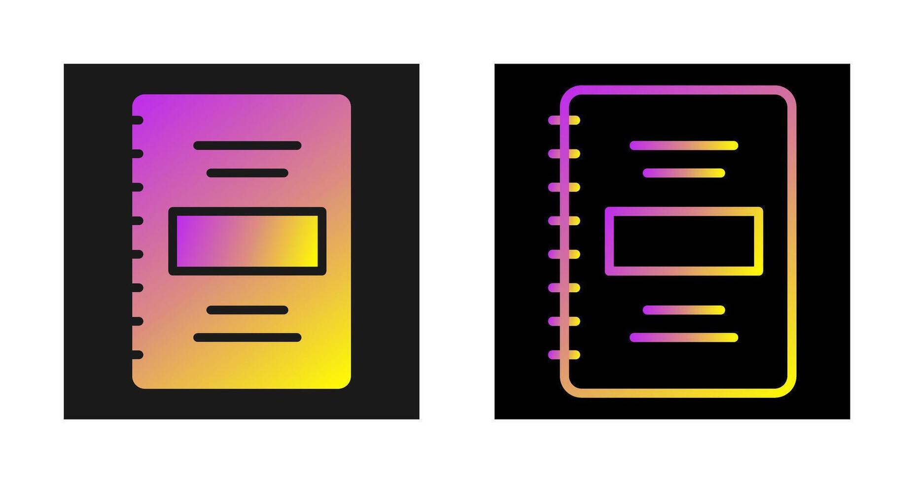 Notebook Vector Icon