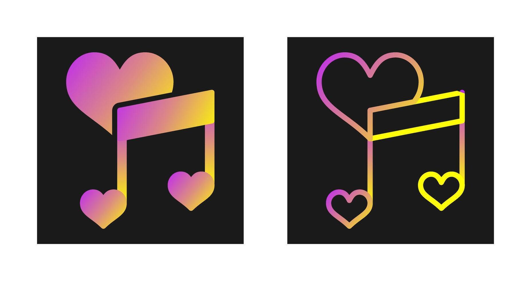 Love songs Vector Icon