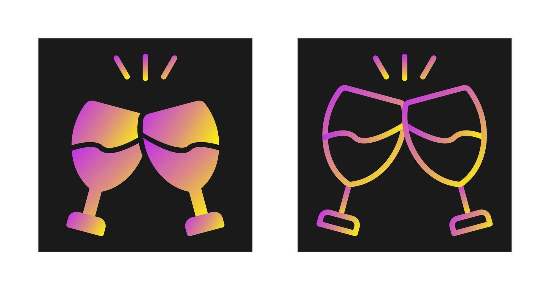 Champagne toast Vector Icon