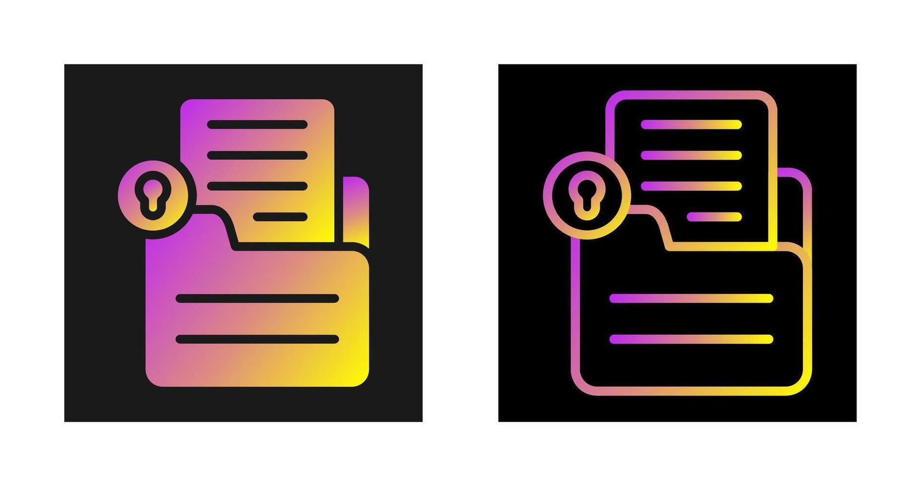 Document Lock Vector Icon