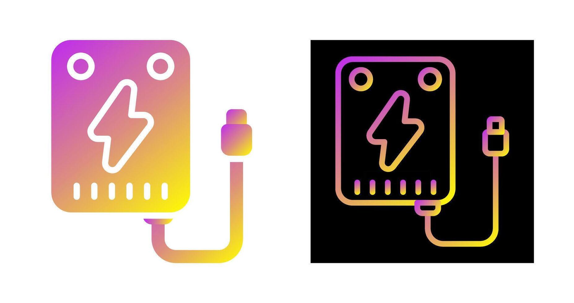 Portable charger Vector Icon