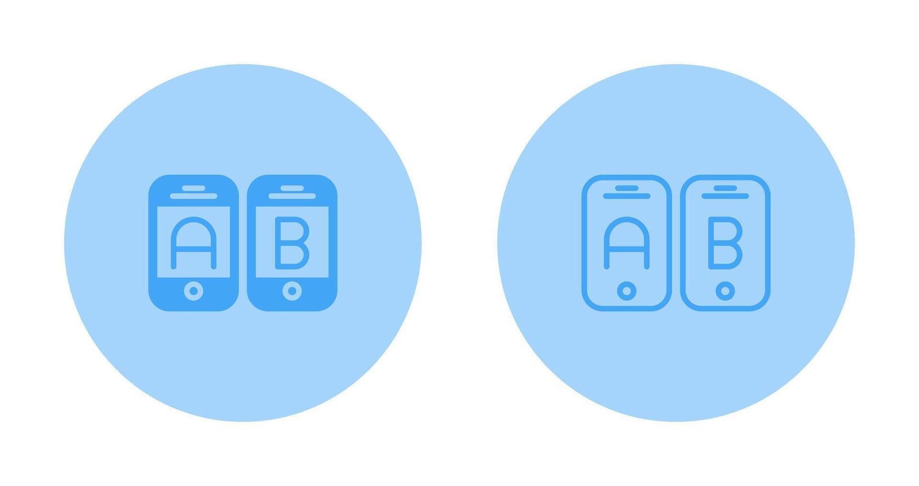 A B Testing Vector Icon