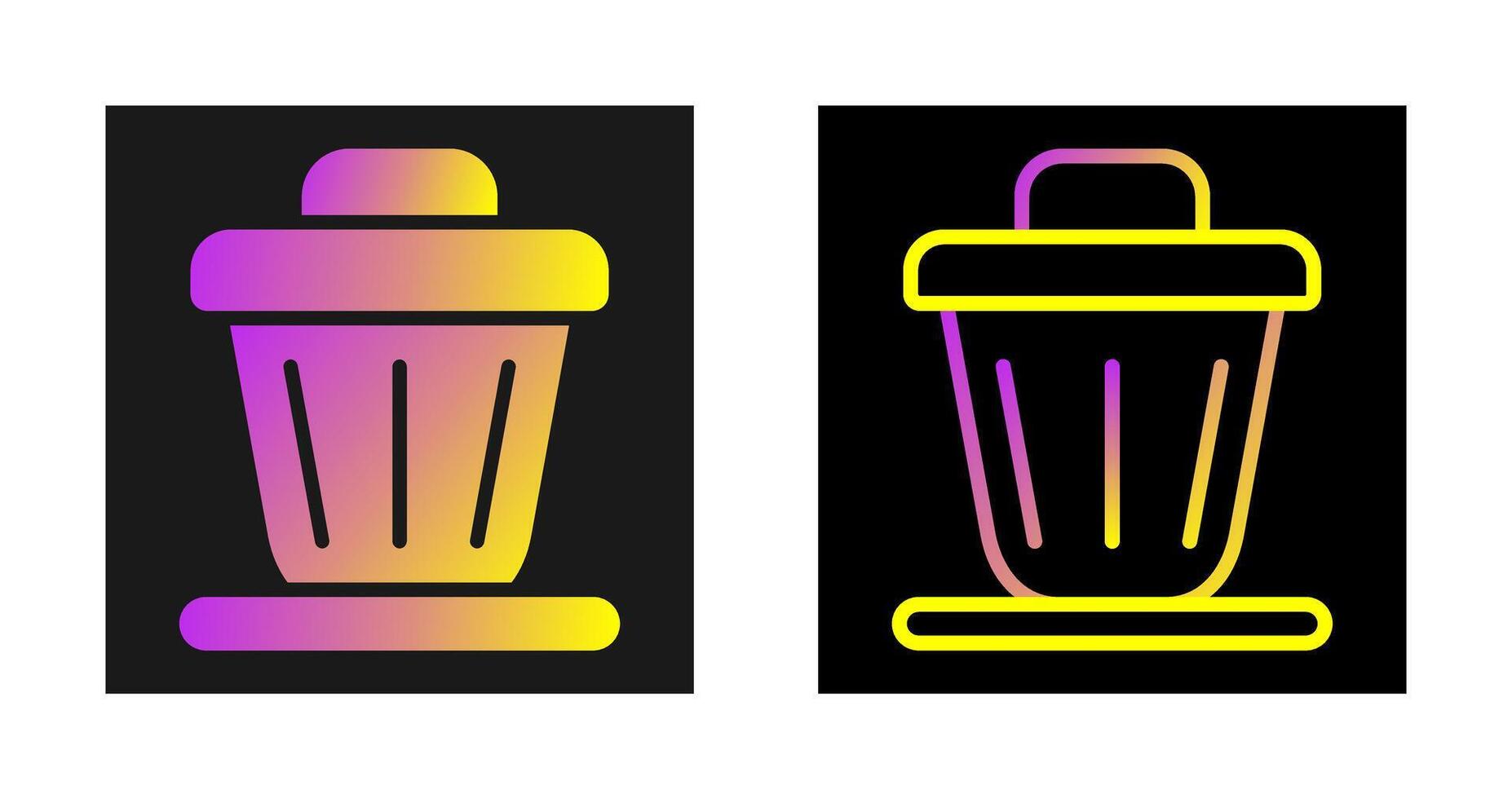 Trash bin Vector Icon