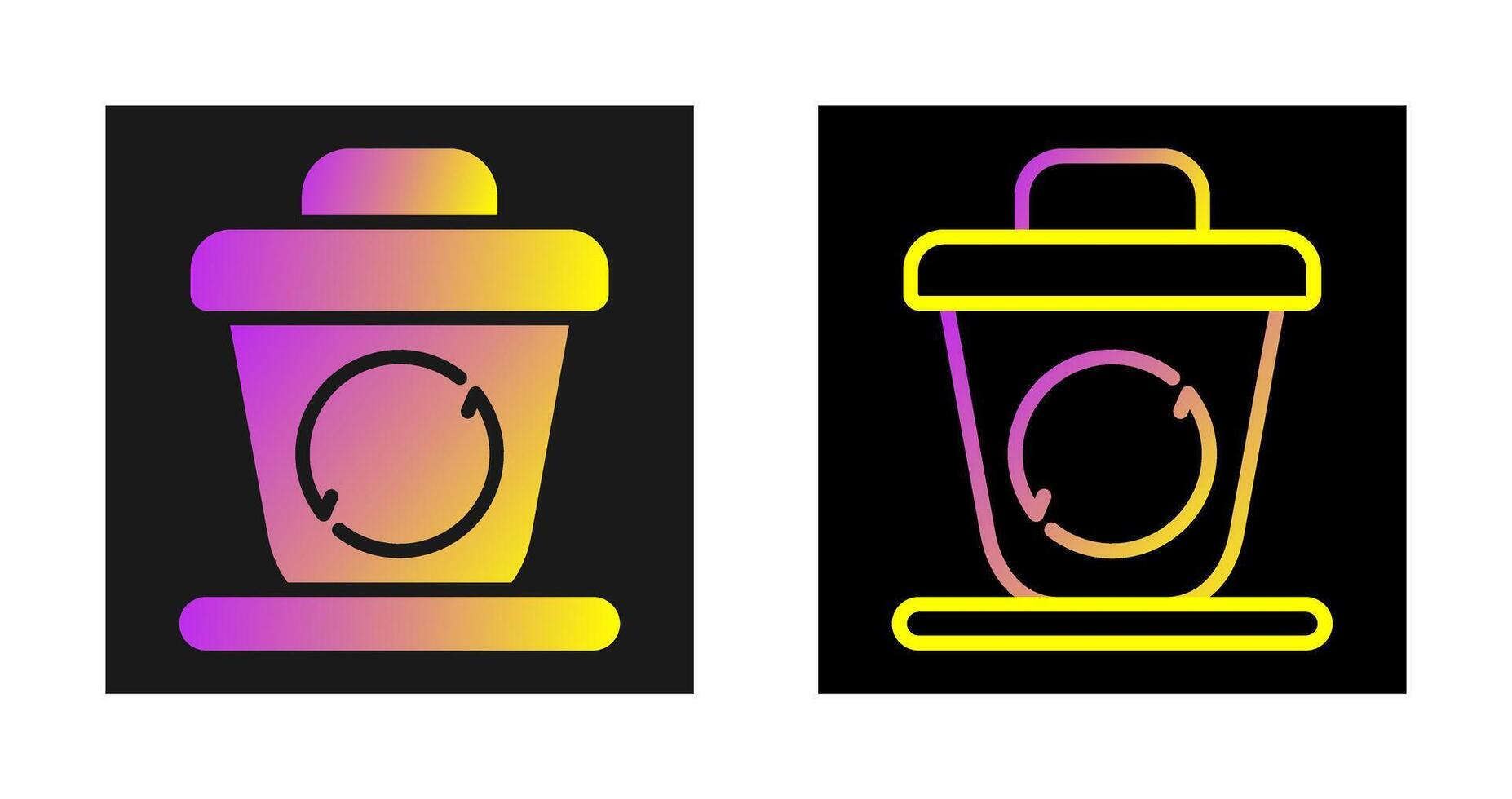 Recycling bin Vector Icon