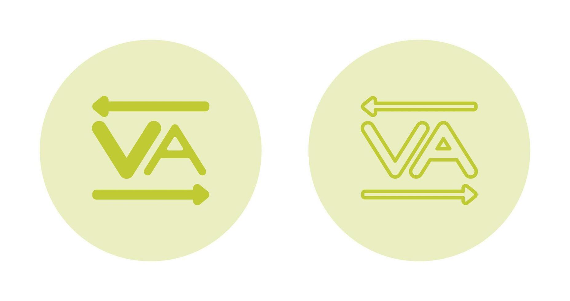 Kerning Vector Icon