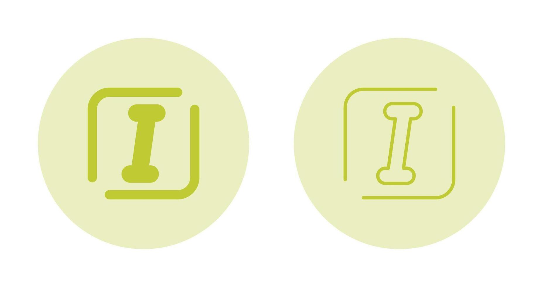 Italic Vector Icon