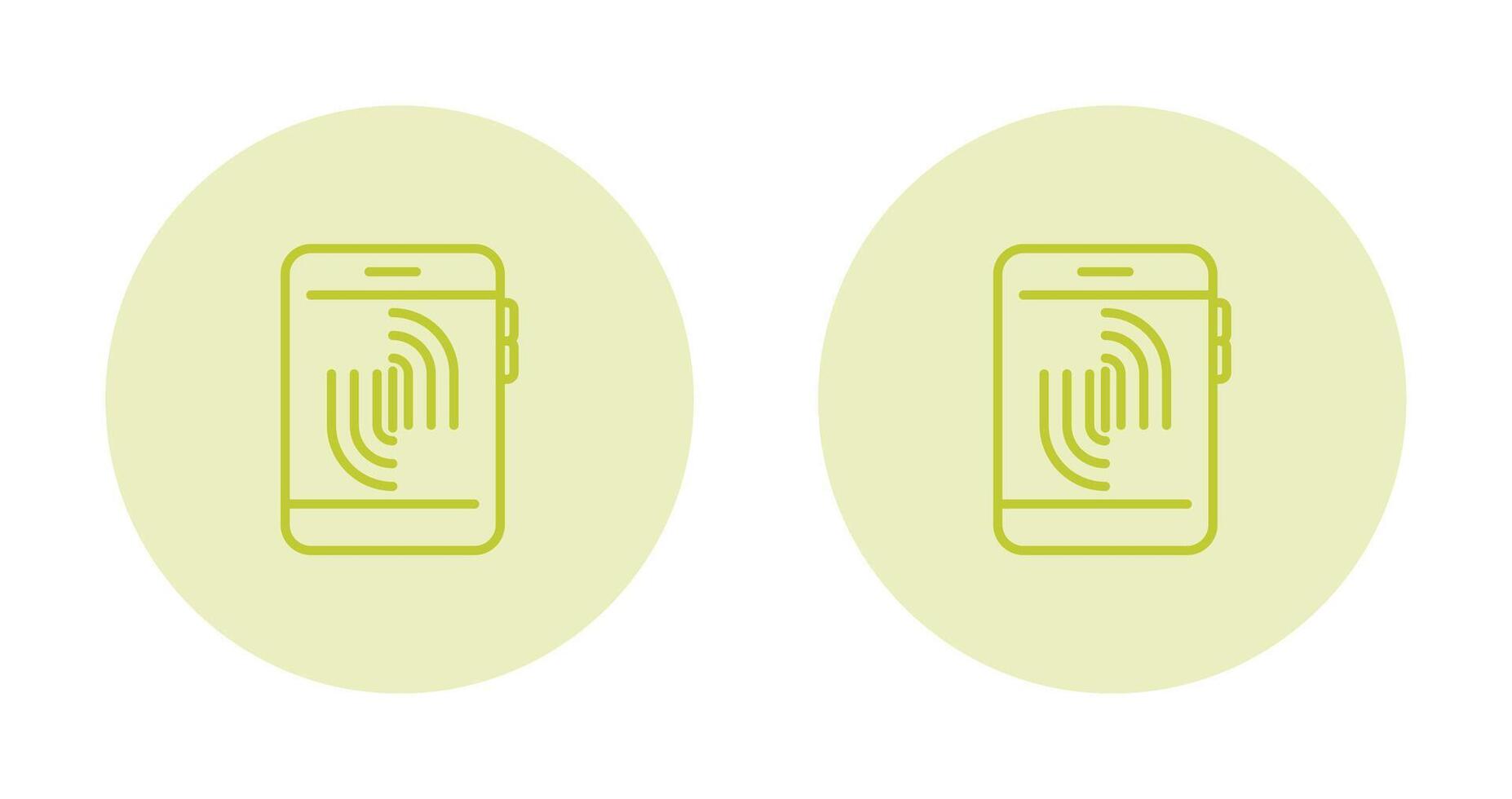 Fingerprint Scanning Vector Icon