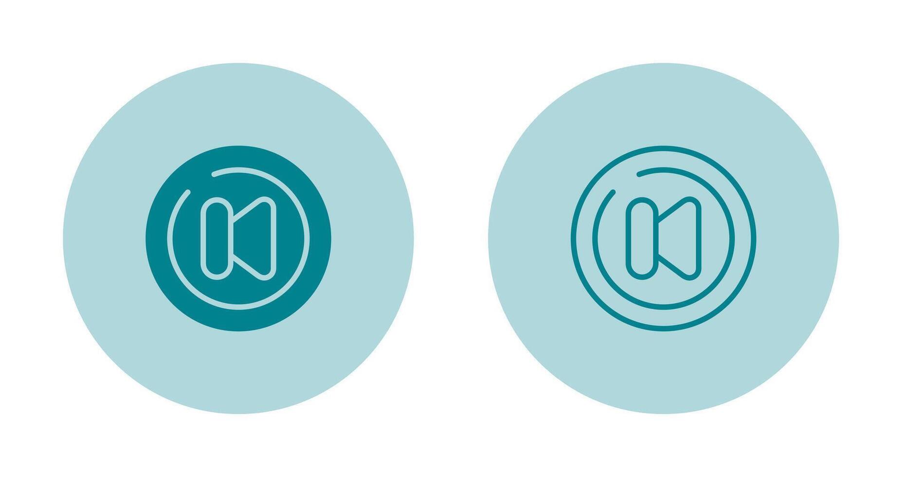 Video Previous Track Circl Vector Icon
