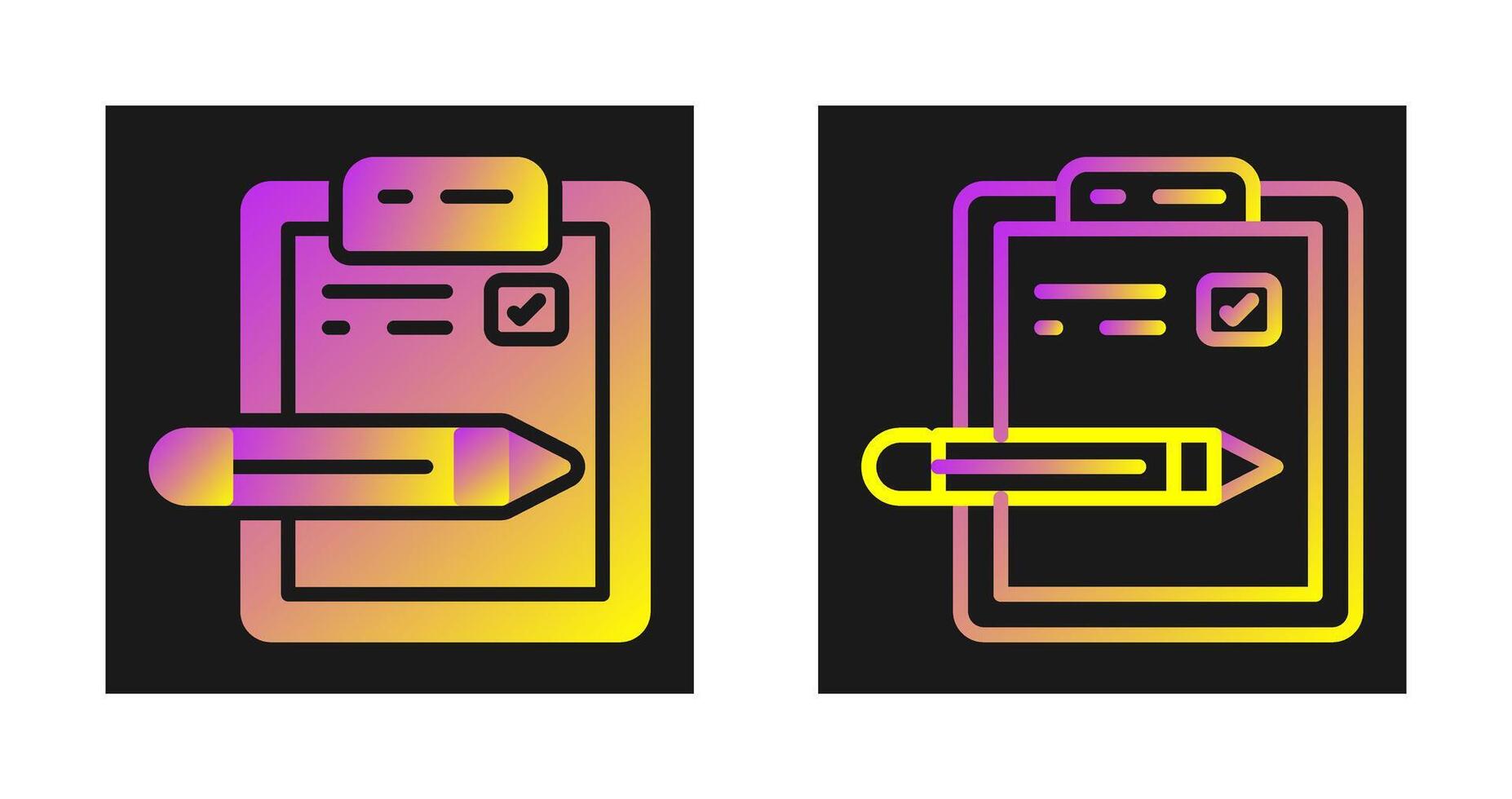 Pen And Paper Vector Icon