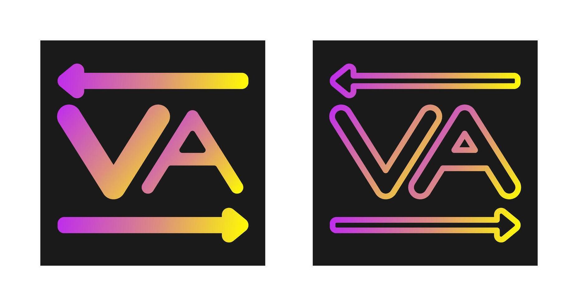 Kerning Vector Icon