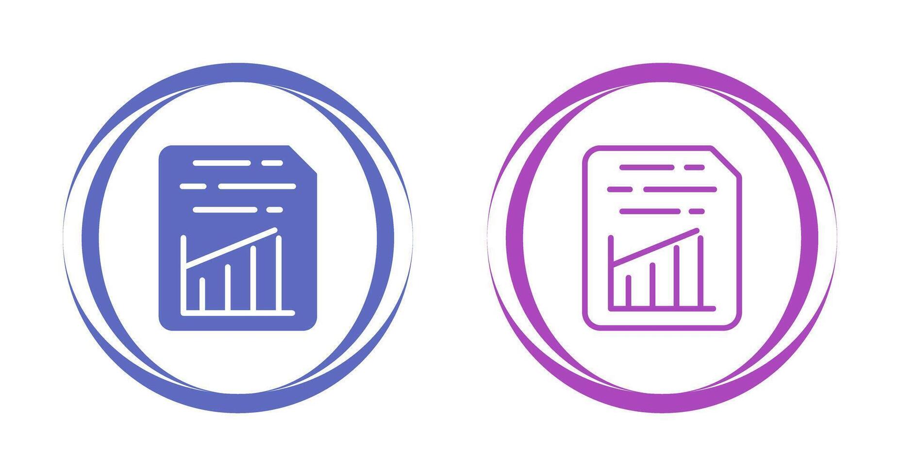 Document Insert Graph Vector Icon