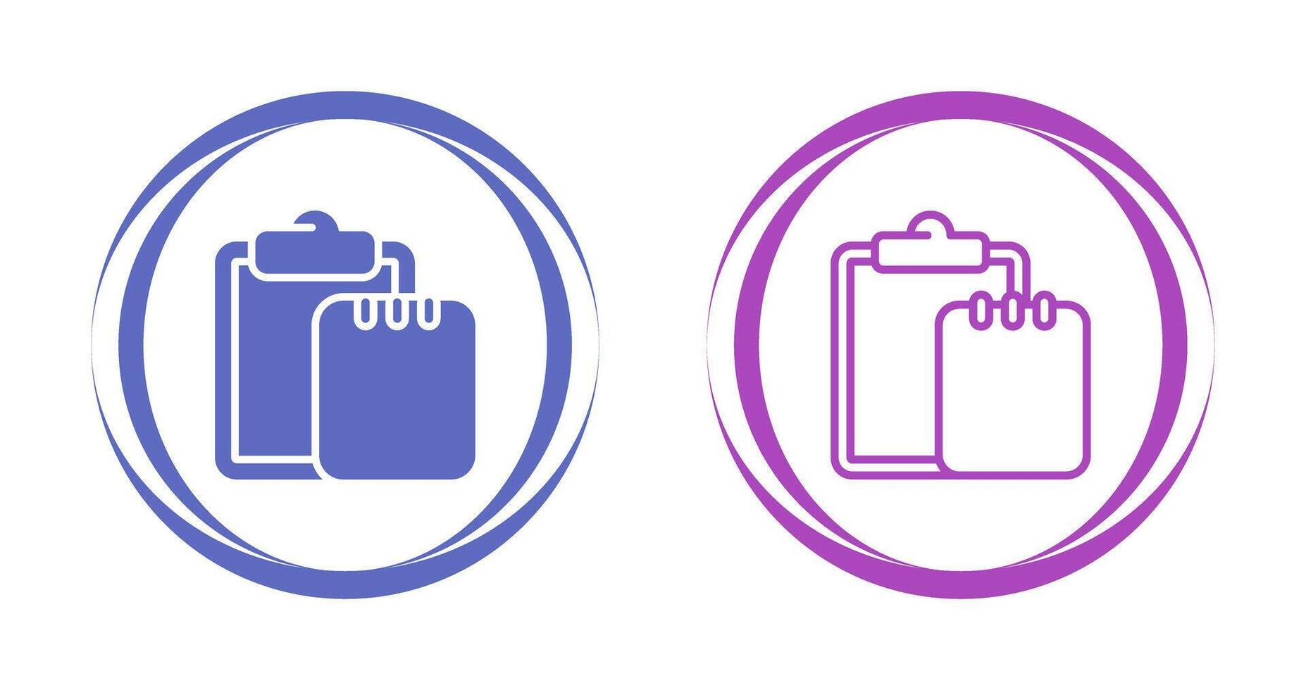 Task list with writing pad Vector Icon