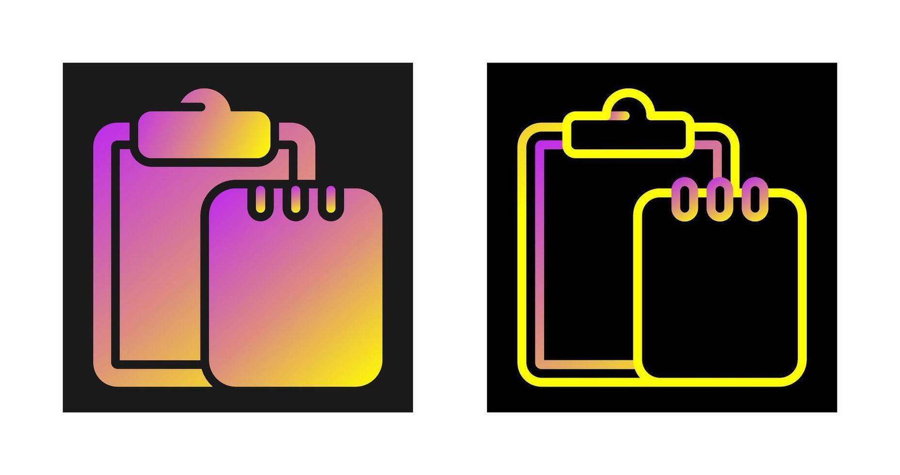 Task list with writing pad Vector Icon