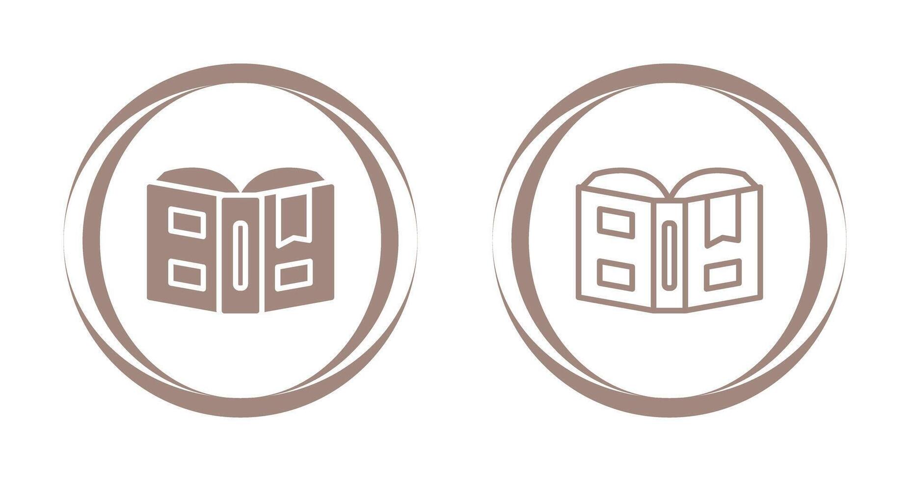 Open book with bookmark Vector Icon