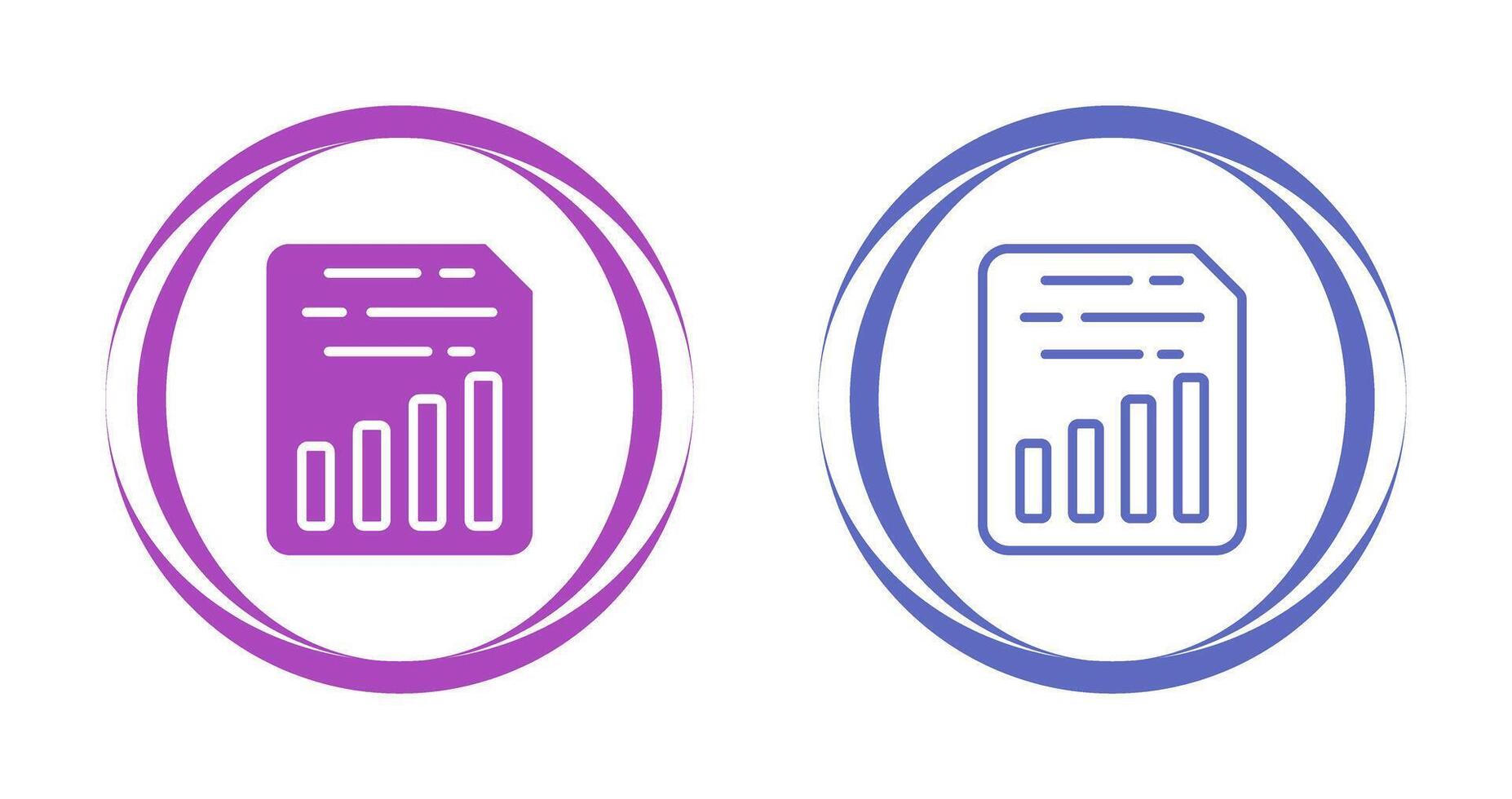 Document Insert Chart Vector Icon