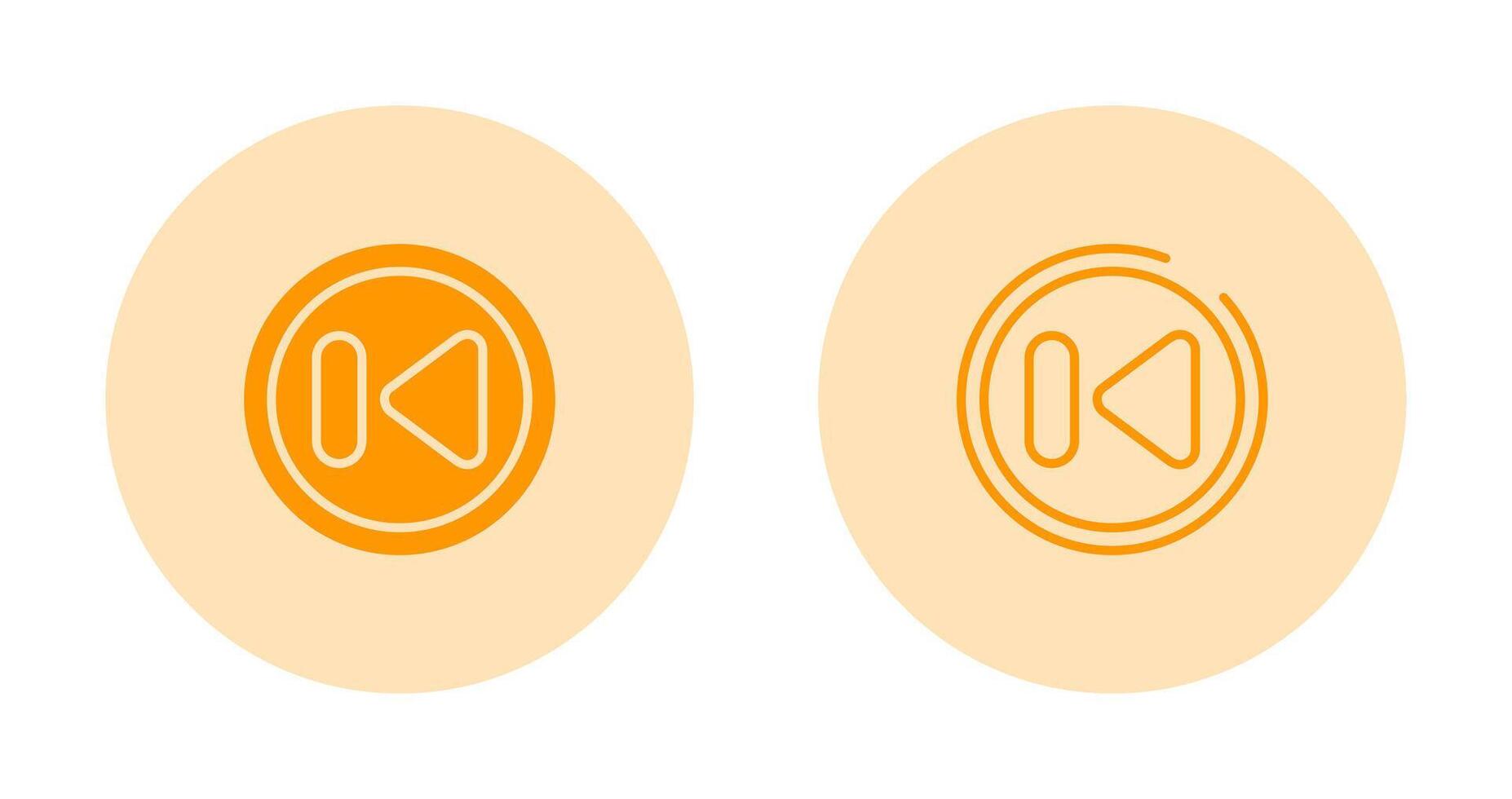 Previous Track Button Vector Icon