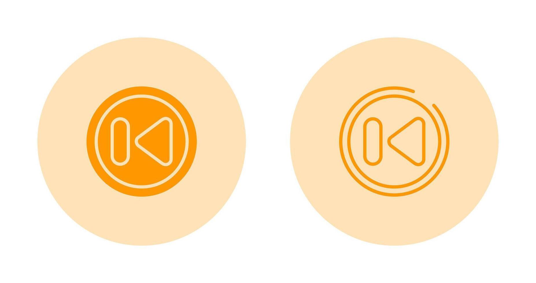 Previous Track Button Vector Icon