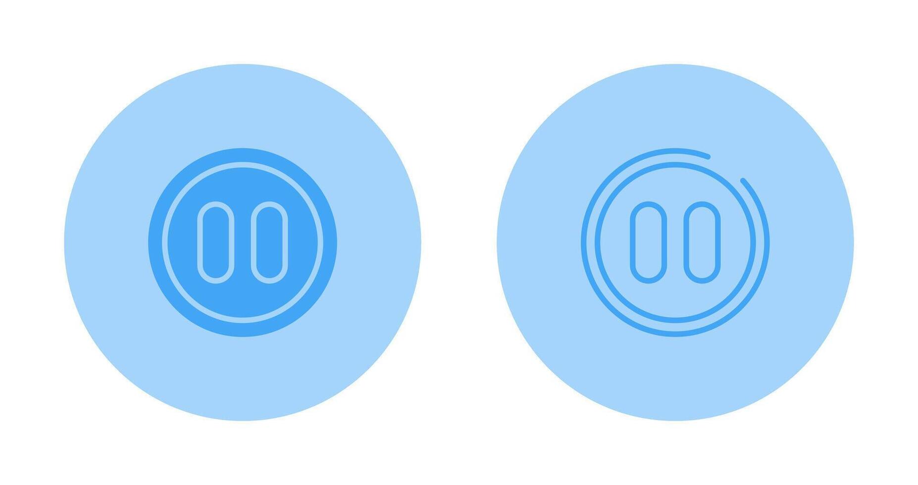 Pause Button Vector Icon