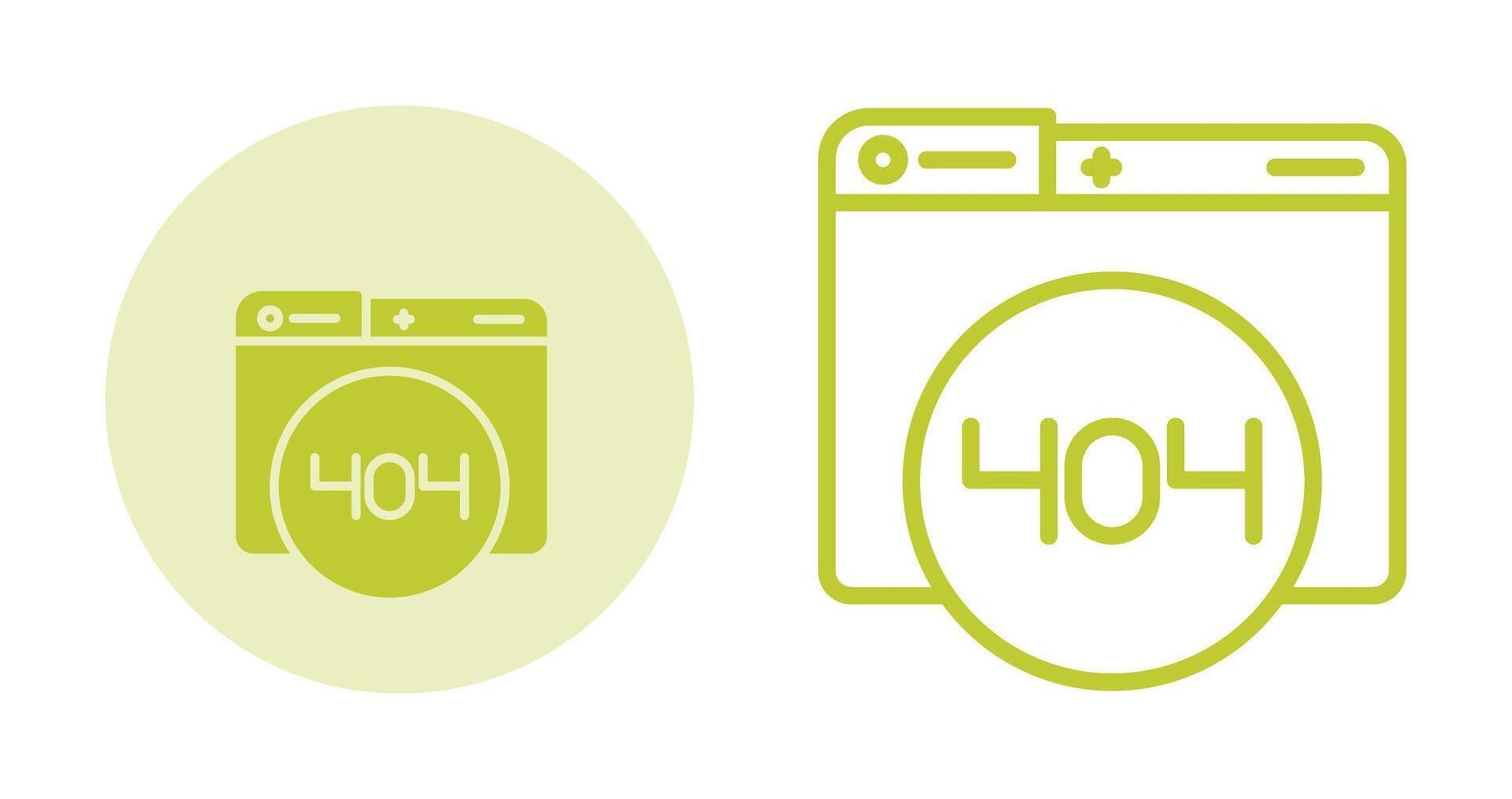 404 Error Vector Icon