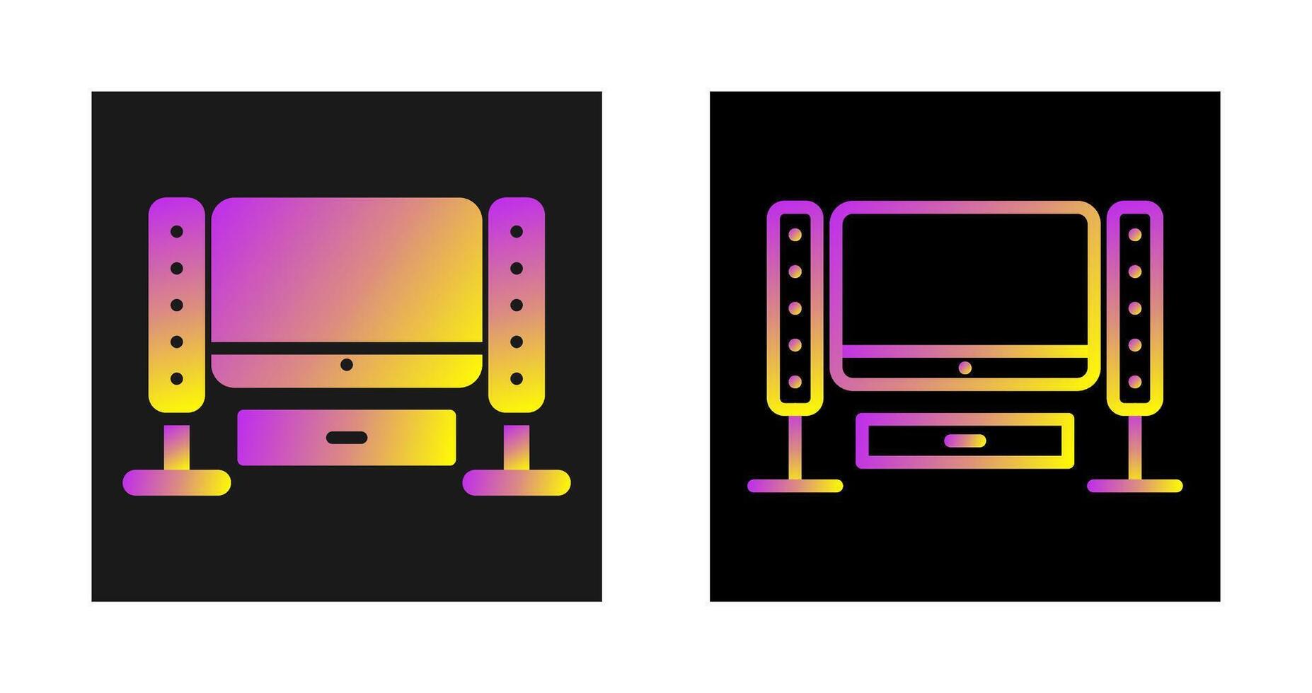 Home Theater System Vector Icon