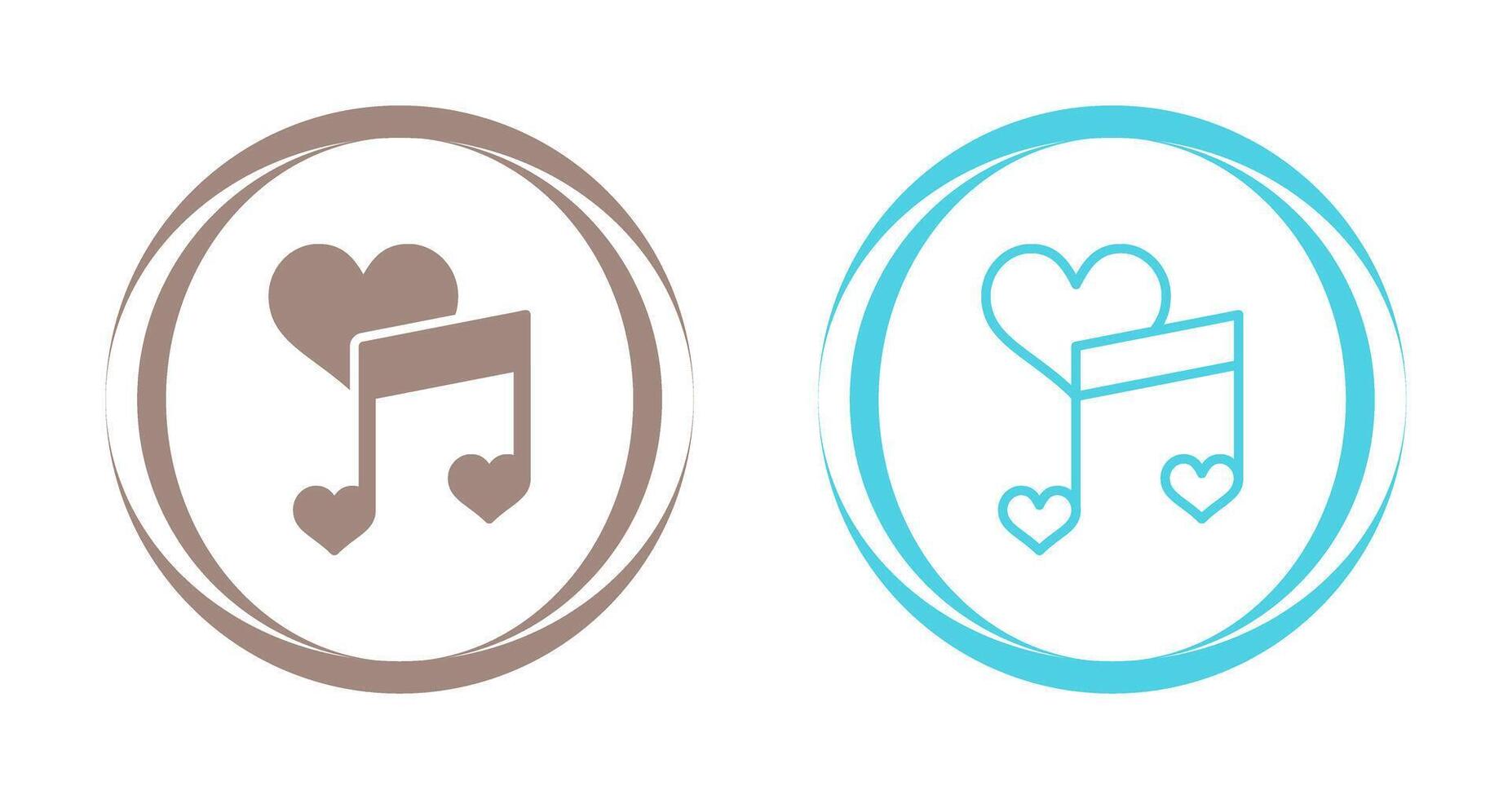 Love songs Vector Icon