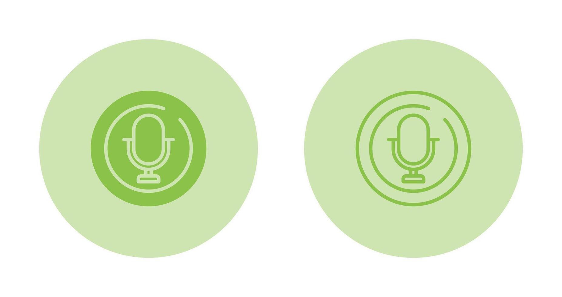 Microphone Circle Vector Icon