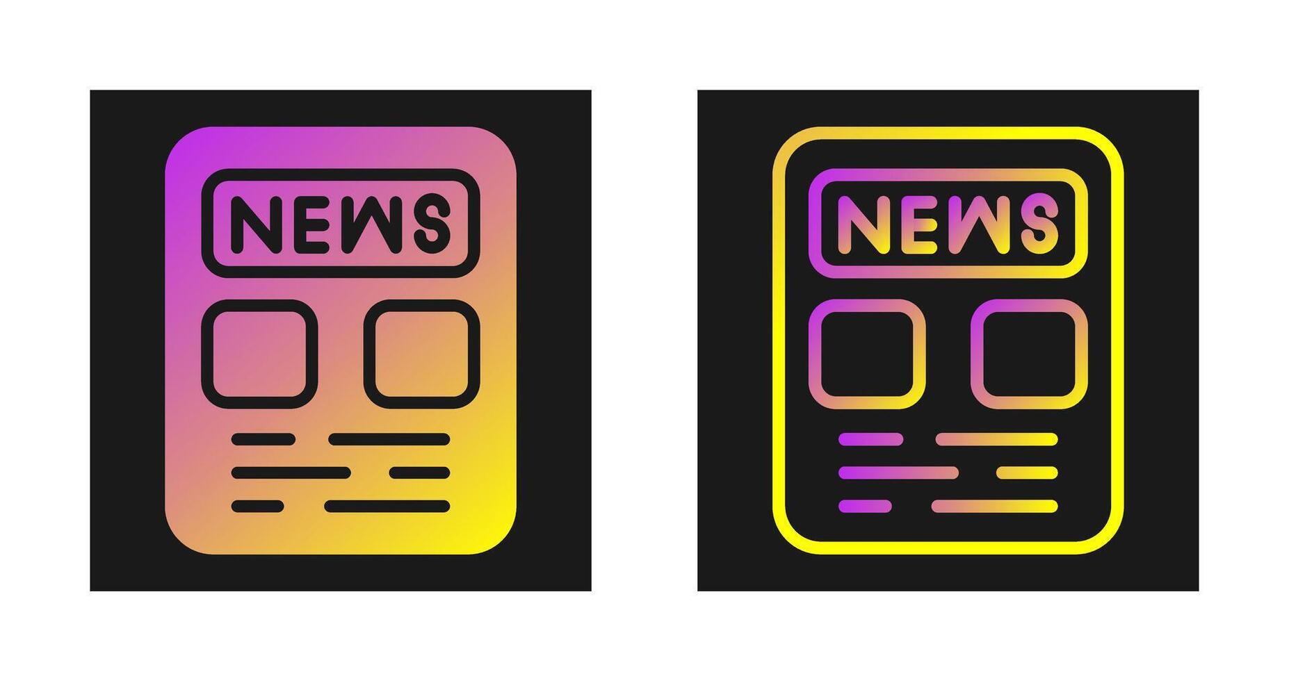 Newspaper Vector Icon