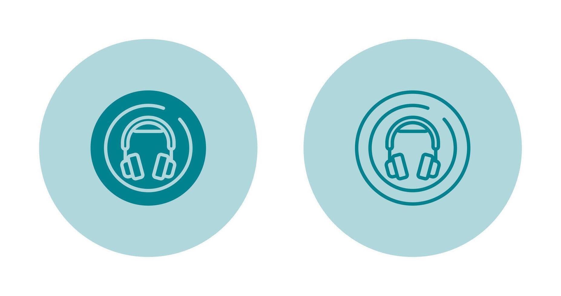 Headphones Circle Vector Icon