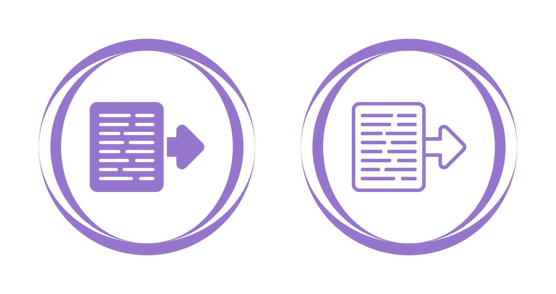 Document Export Vector Icon