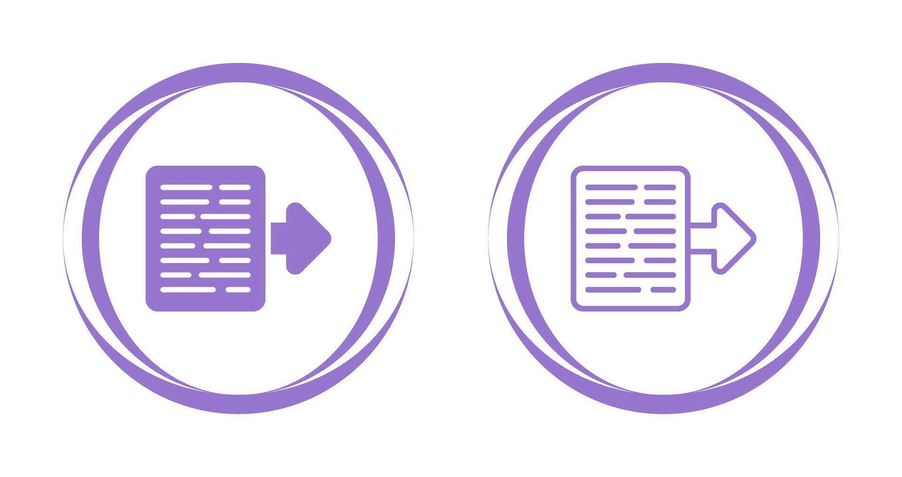 Document Export Vector Icon