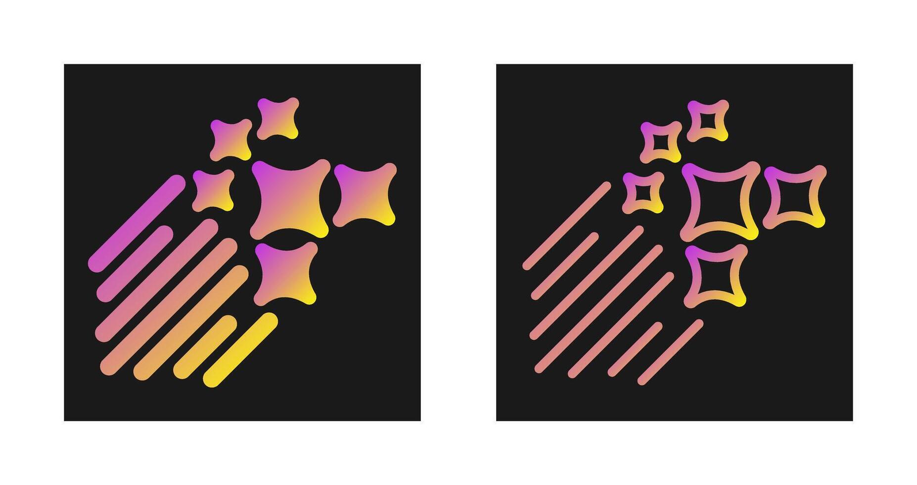 Shooting Stars Vector Icon