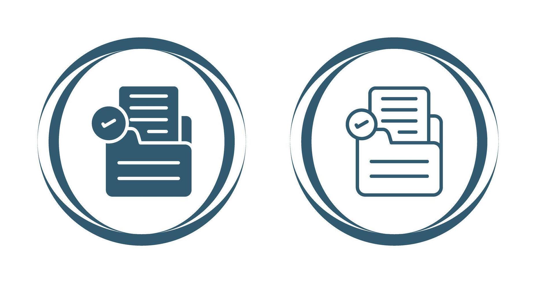 Document Check Vector Icon