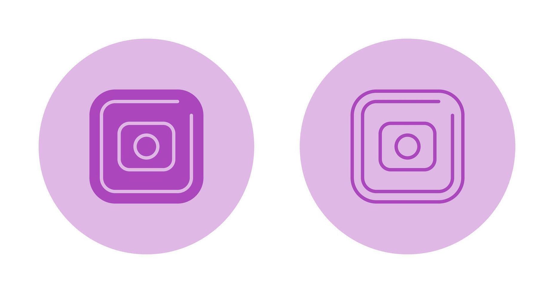 Record Square Vector Icon