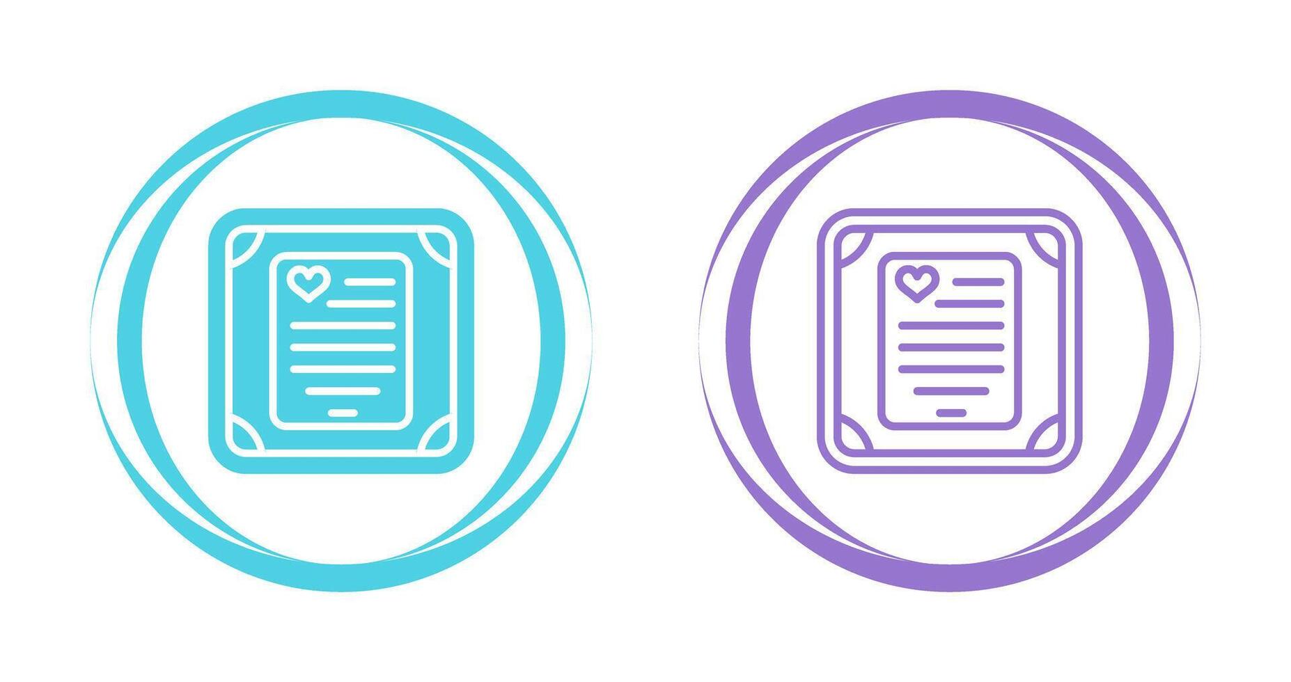 Love poem in a frame Vector Icon
