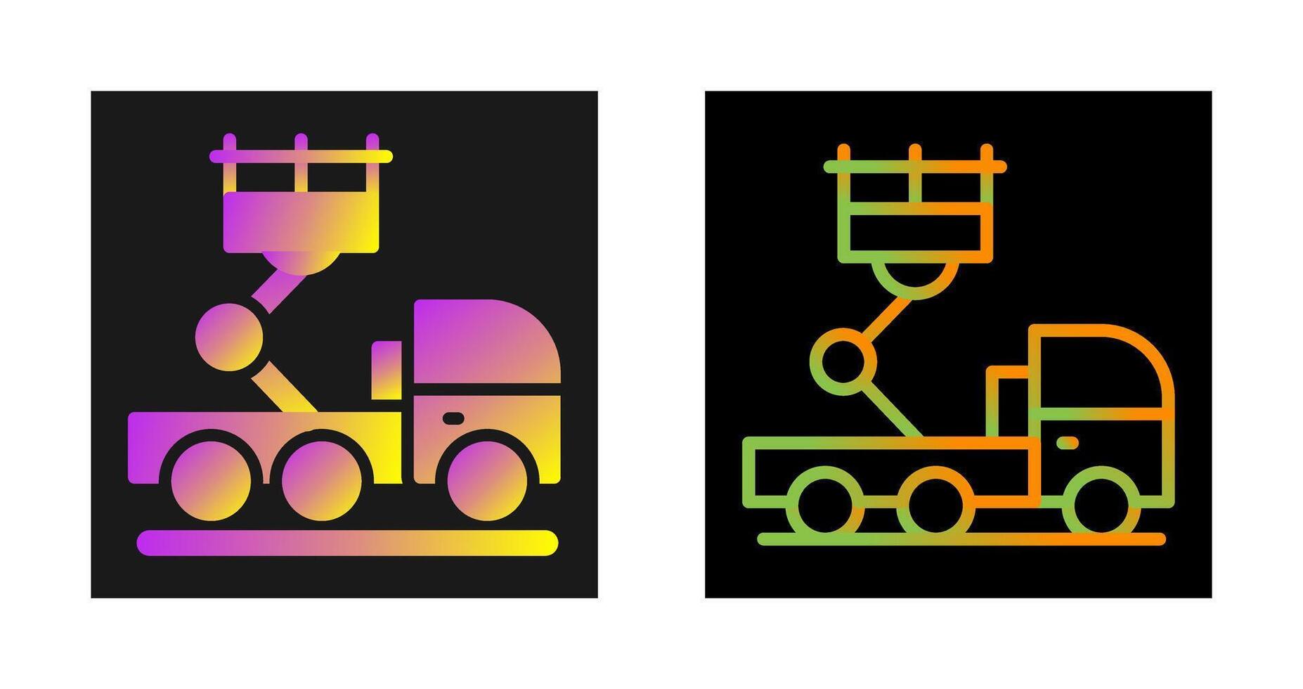 Ladder Truck Vector Icon