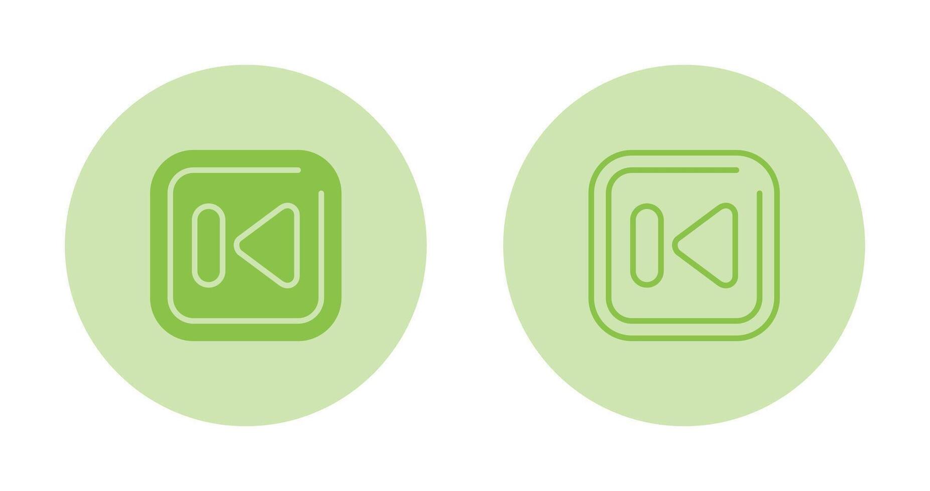 Previous Track Square Vector Icon
