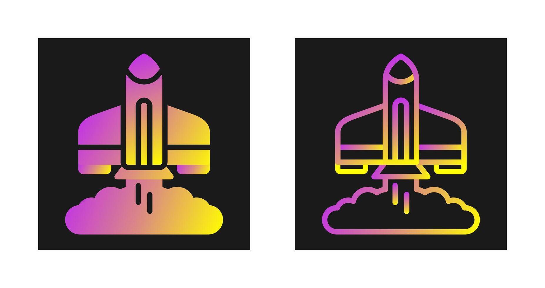 Rocket Launch Vector Icon