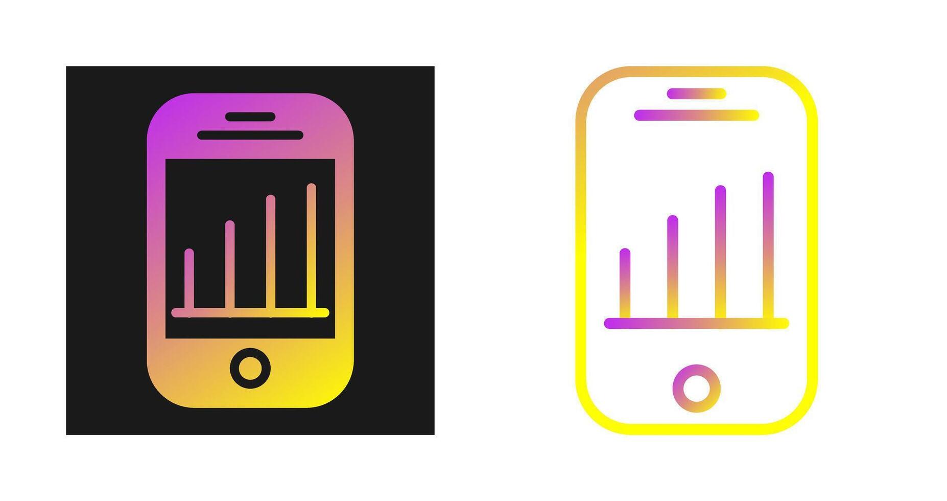 Mobile Analytics Vector Icon