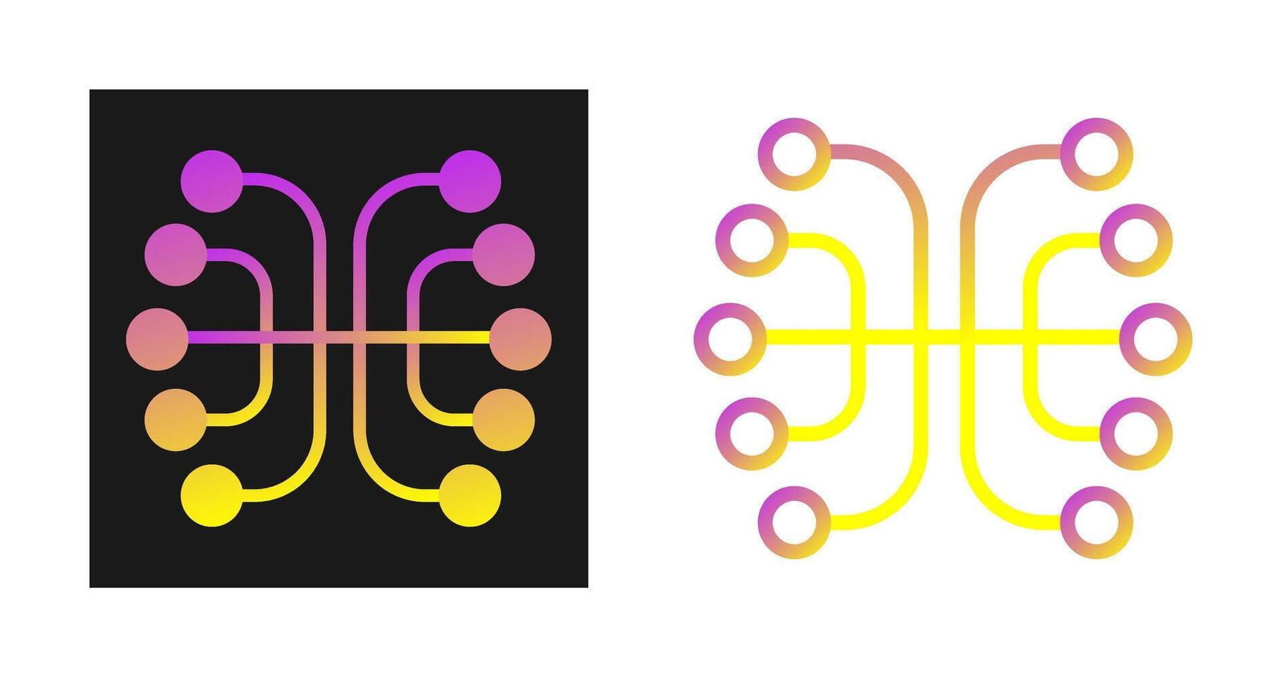 Neural Networks Vector Icon