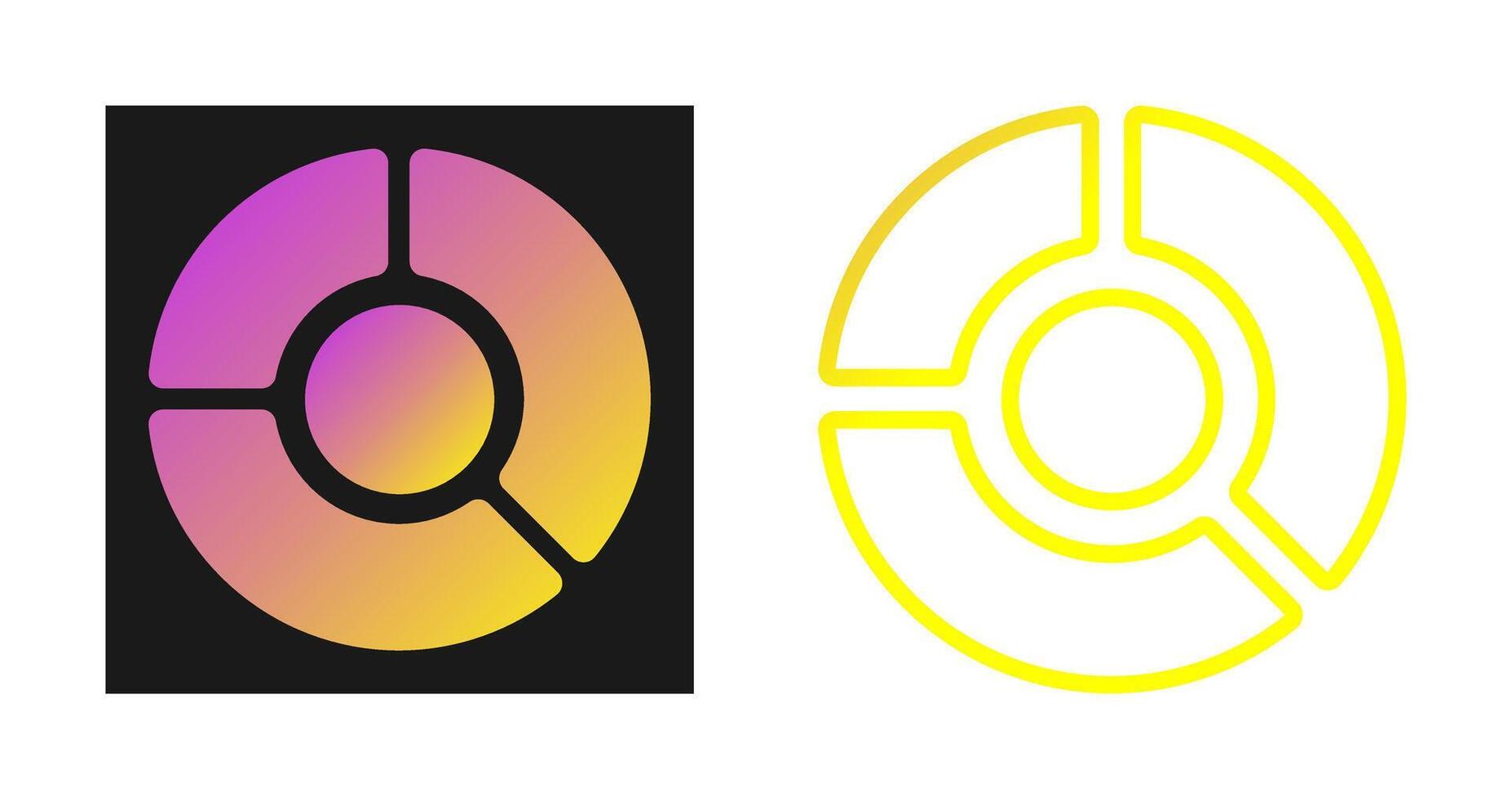 Pie Graph Vector Icon