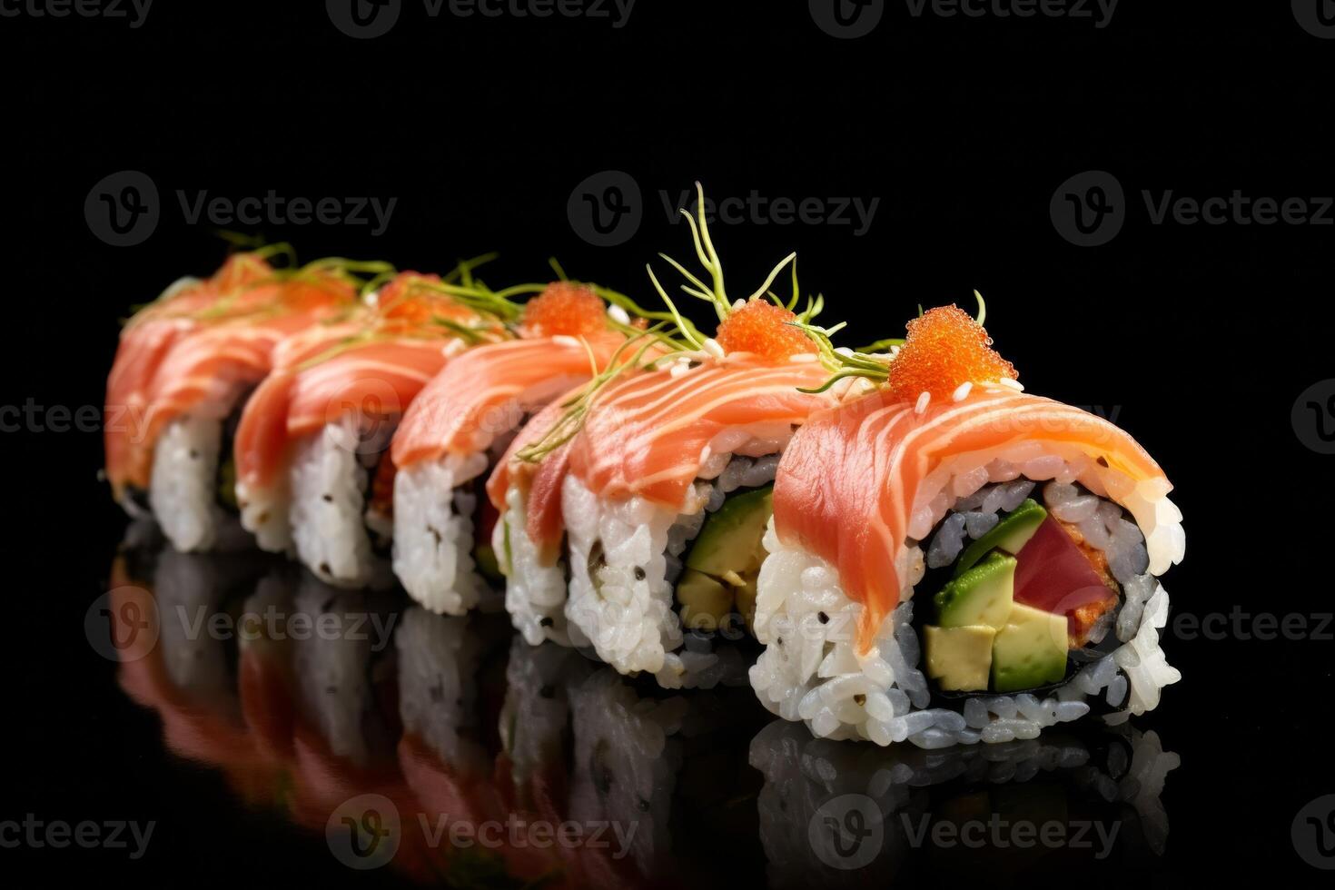 AI generated Sushi food clipart photo