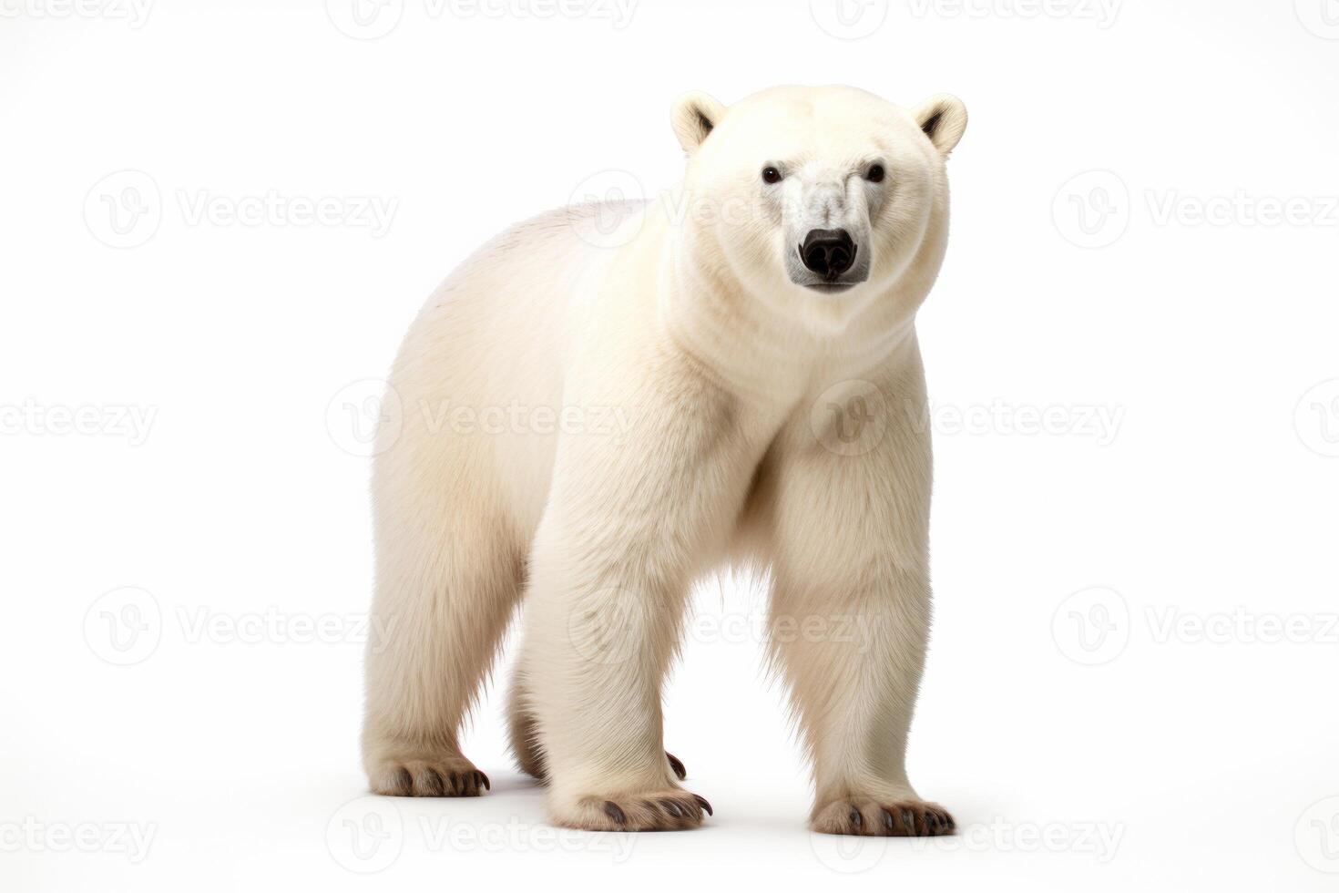 AI generated Polar bear clipart photo