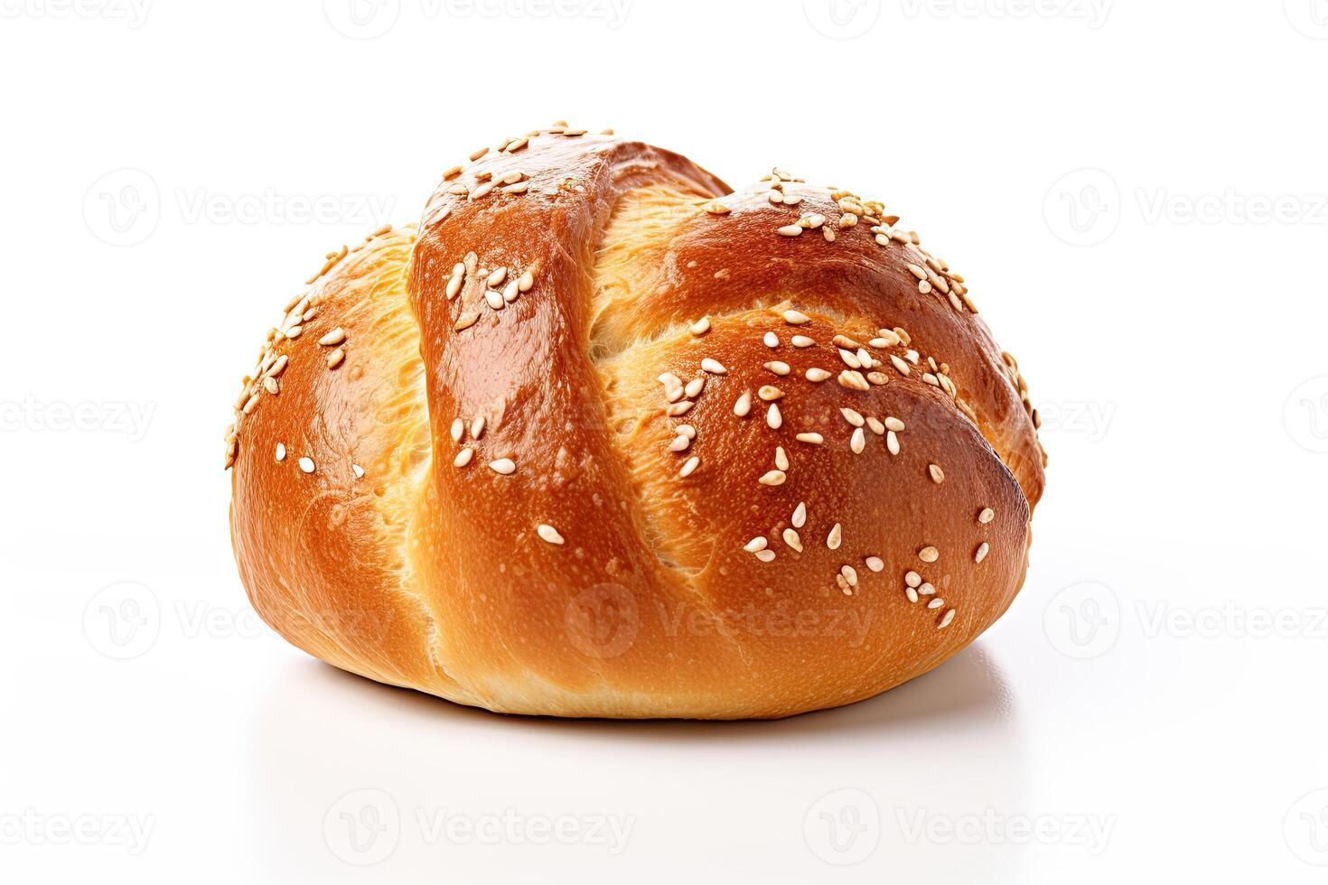 AI generated pretzel bread closeup photo