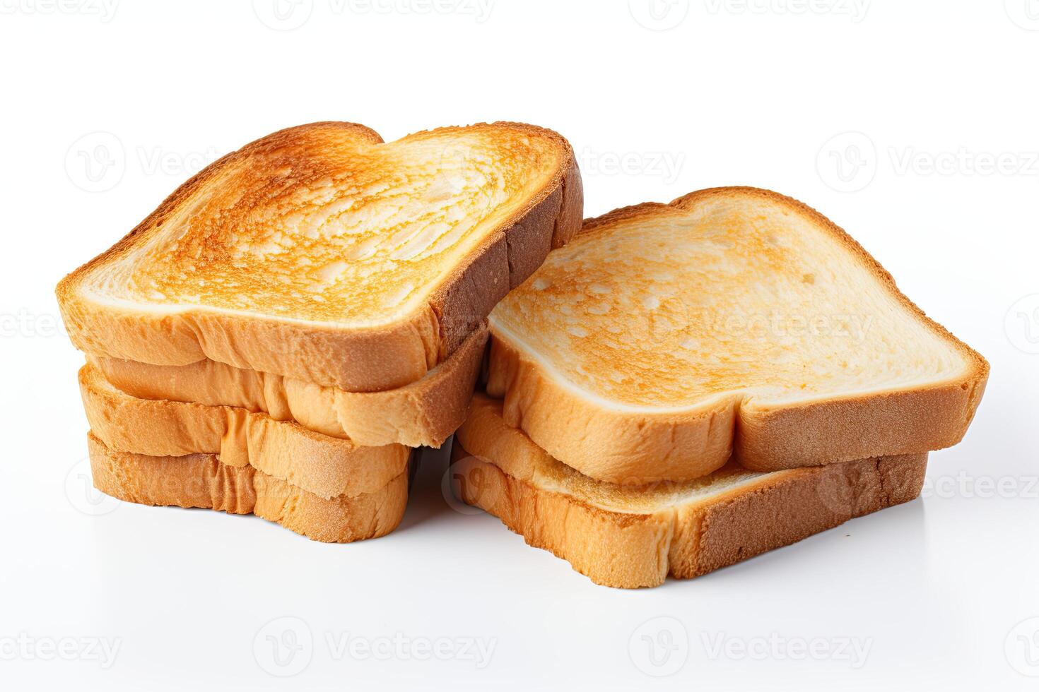 AI generated Toast bread closeup photo