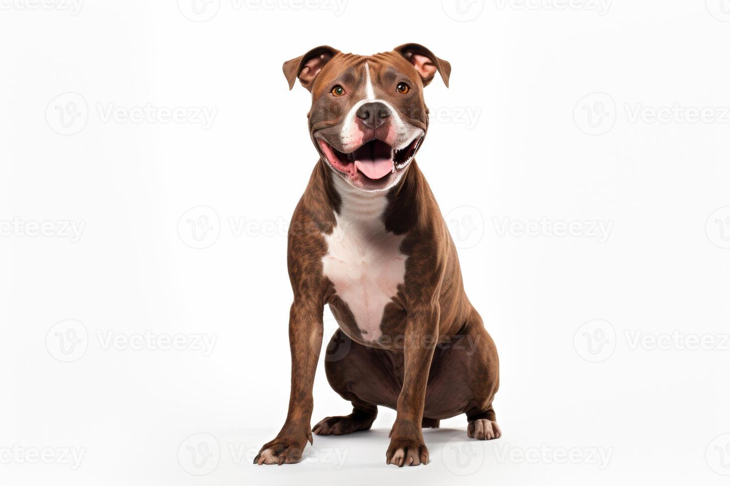 AI generated pit bull terrier clipart photo