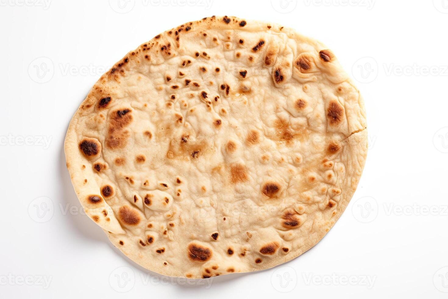 AI generated Nan bread close up photo
