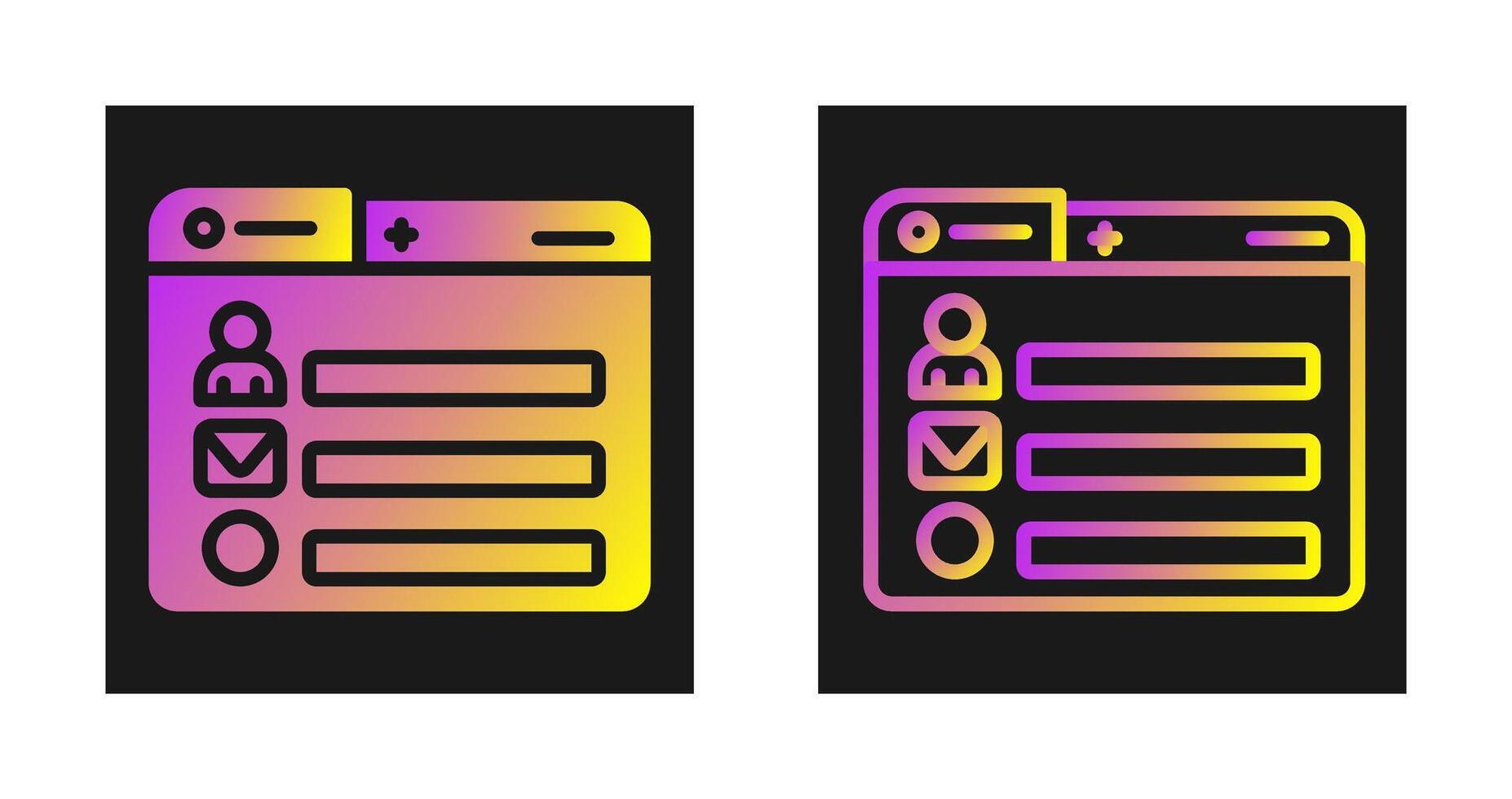 Signup Vector Icon