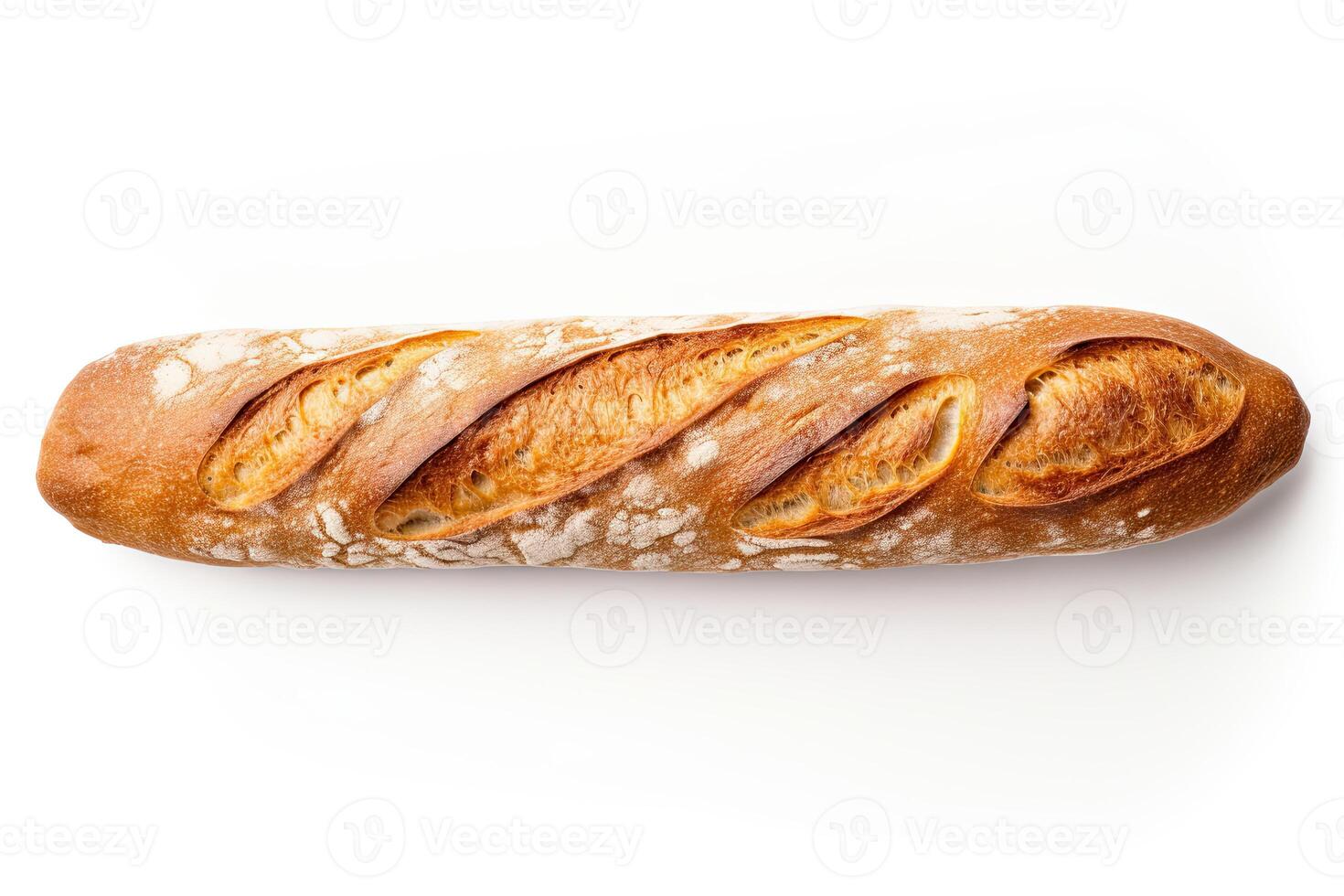 AI generated French bread close up photo